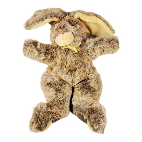 Bunny Rabbit Plush Stuffed Animal Easter Spring Furry Korea Soft Realistic 21" - Picture 1 of 7